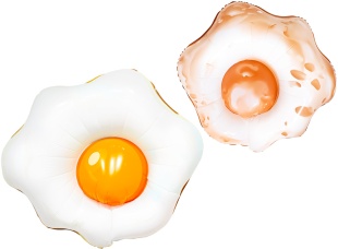 Шар (34''/86 см) Фигура, Яичница, 1 шт.