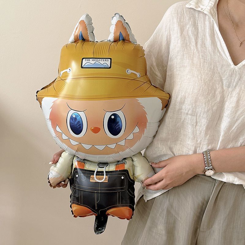 Шар (35''/89 см) Фигура, Плюшевый эльф в комбинезоне, 1 шт.