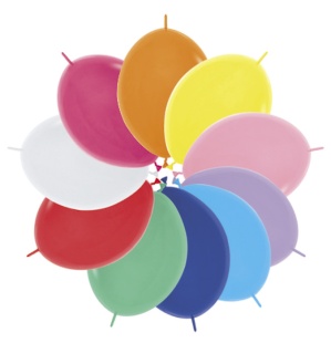 Шар (12''/30 см) Линколун, Ассорти, пастель, 50 шт.