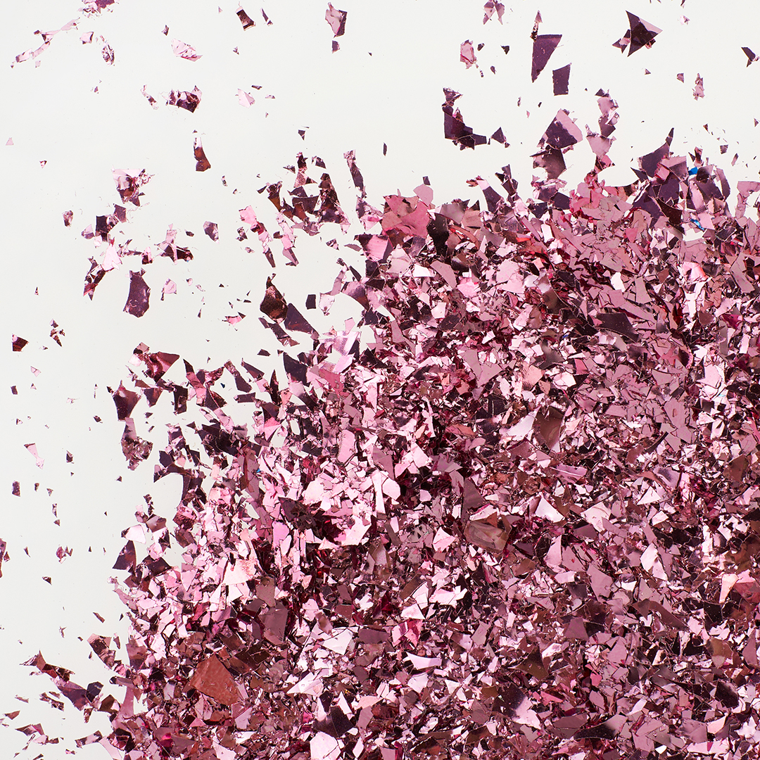 Конфетти дробленые Розовый, Металлик, 20 г.