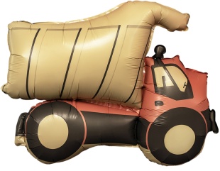 Шар (29''/74 см) Фигура, Самосвал, Сатин, 1 шт. в уп.