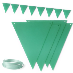 Гирлянда Флажки, Тиффани, 13*19 см*10 шт, 1 упак.