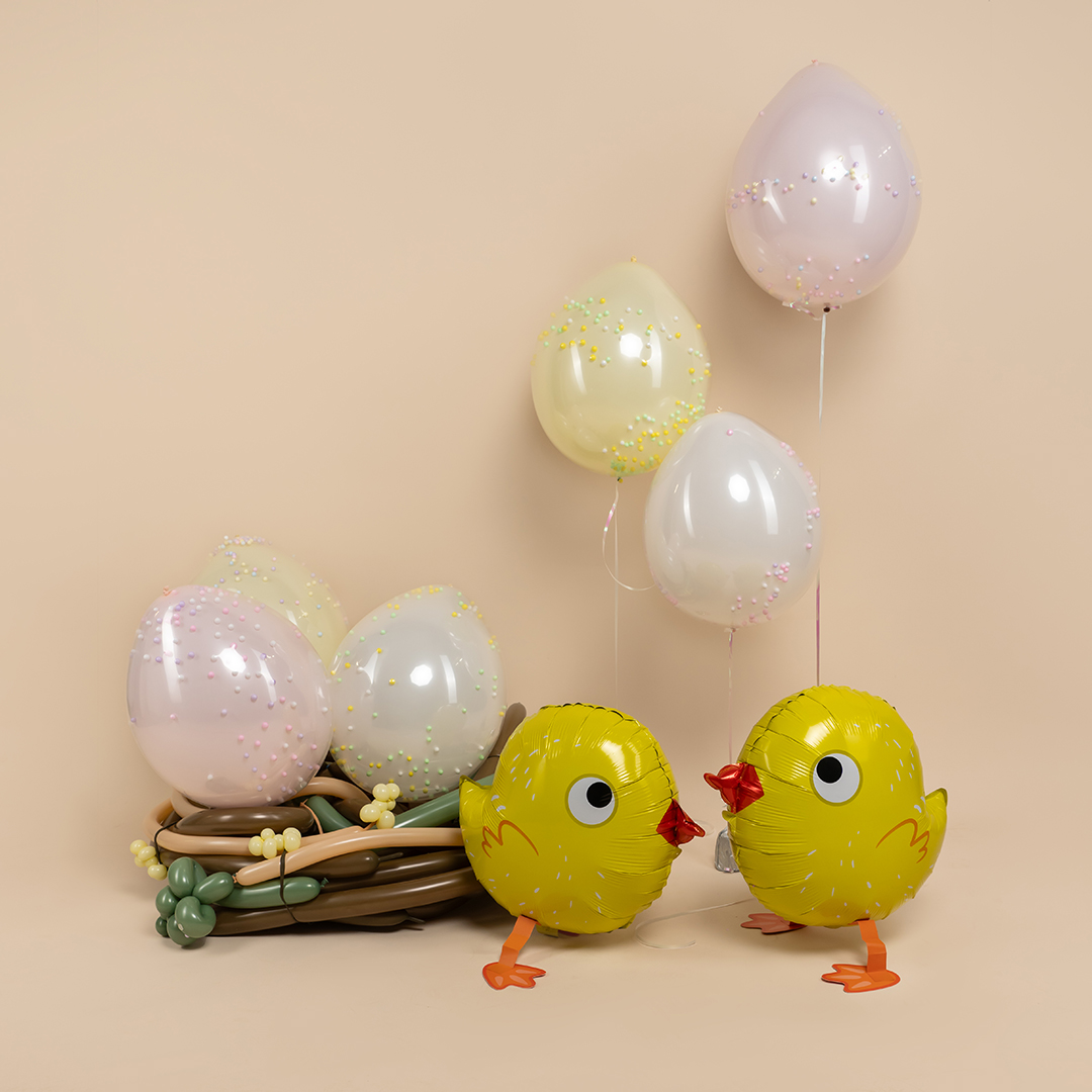 Шар 3D (18''/46 см) Ходячая Фигура, Цыпленок, 1 шт.