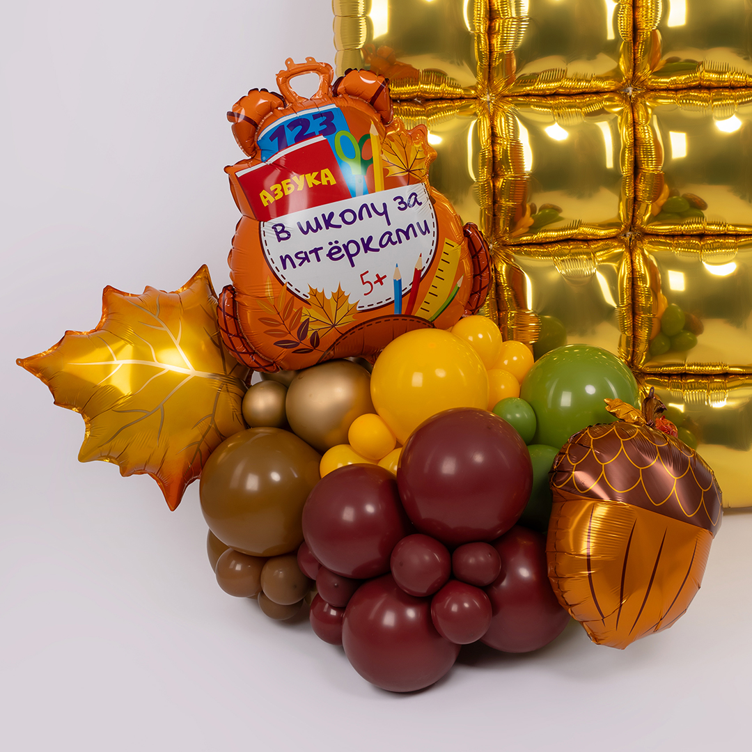 Шар (28''/71 см) Фигура, Школьный рюкзак, 1 шт. в уп.