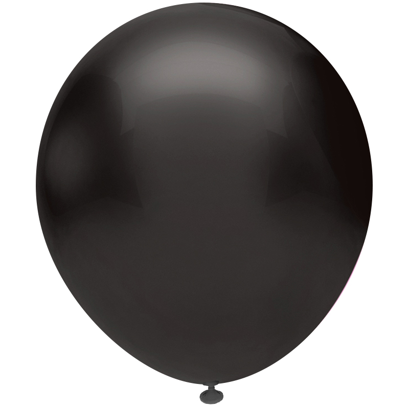 Шар (18''/46 см), Черный (807), пастель, 25 шт.