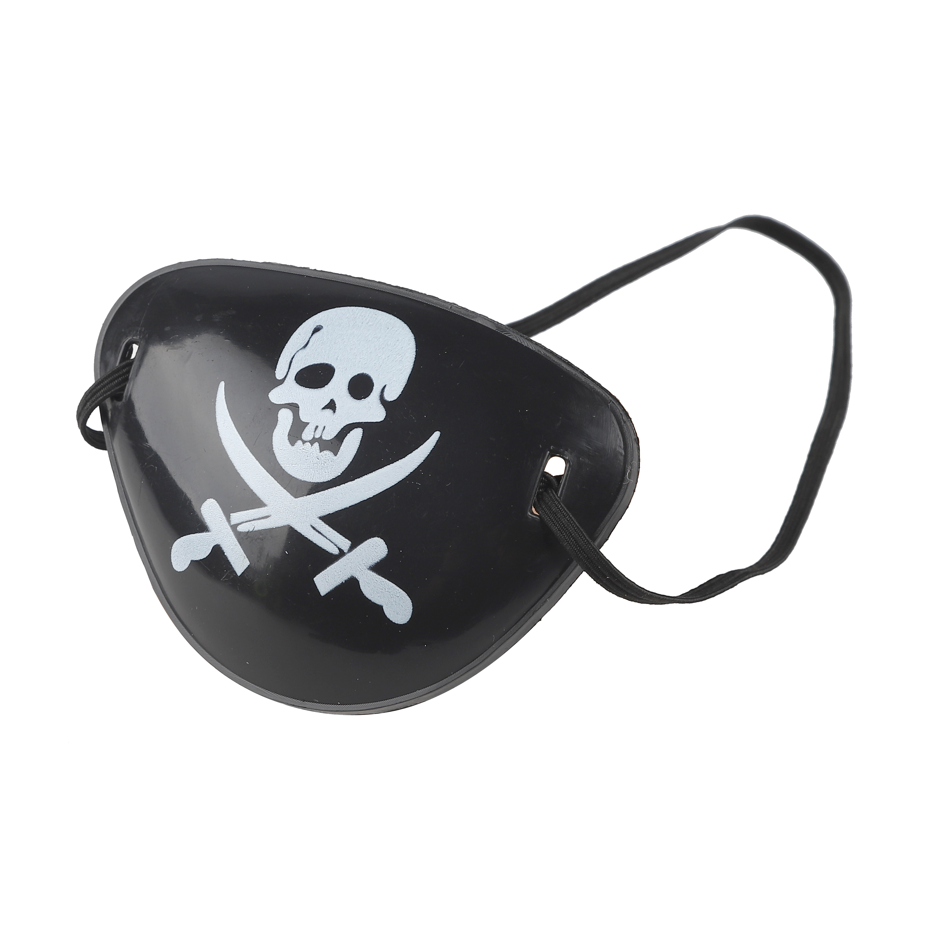 Пиратская повязка, с черепом, Черный, 1 шт. 