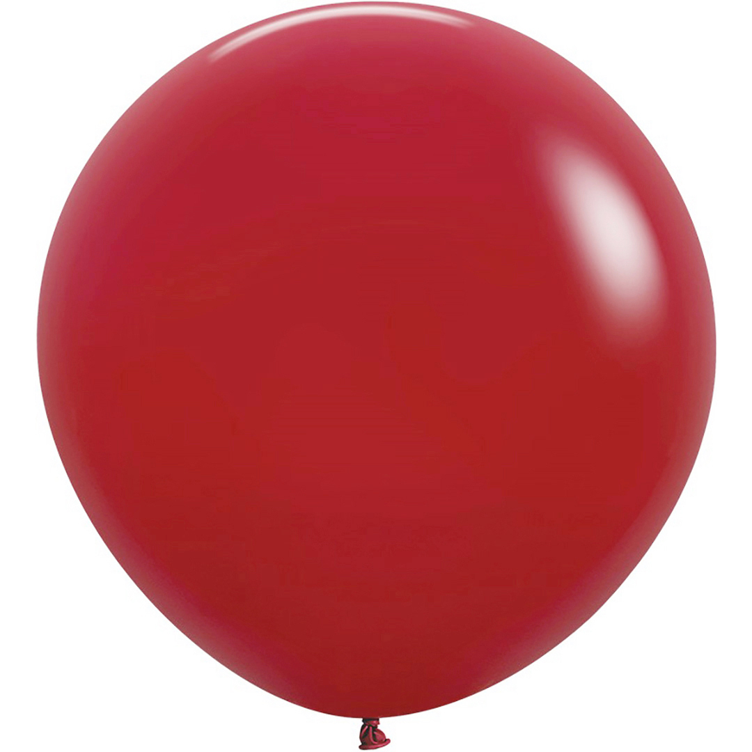 Шар (24''/61 см), Королевский красный (016), пастель, 3 шт.