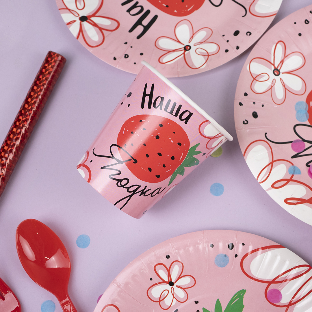 Стаканы (250 мл) Наша Ягодка, 6 шт.