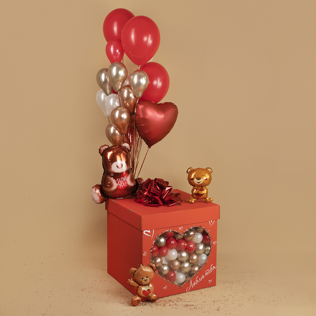 Шар (5''/13 см), Красный, пастель, 100 шт.