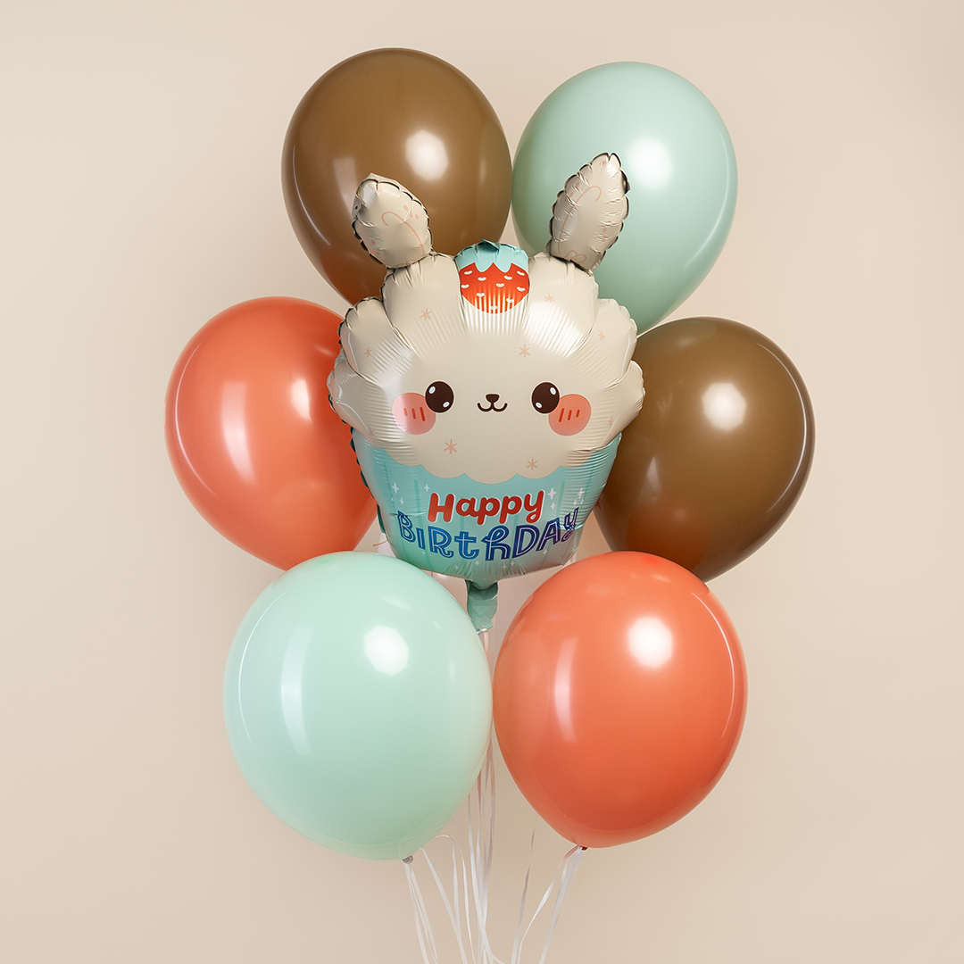 Шар (23''/58 см) Фигура, Кексик с зайчиком, 1 шт.