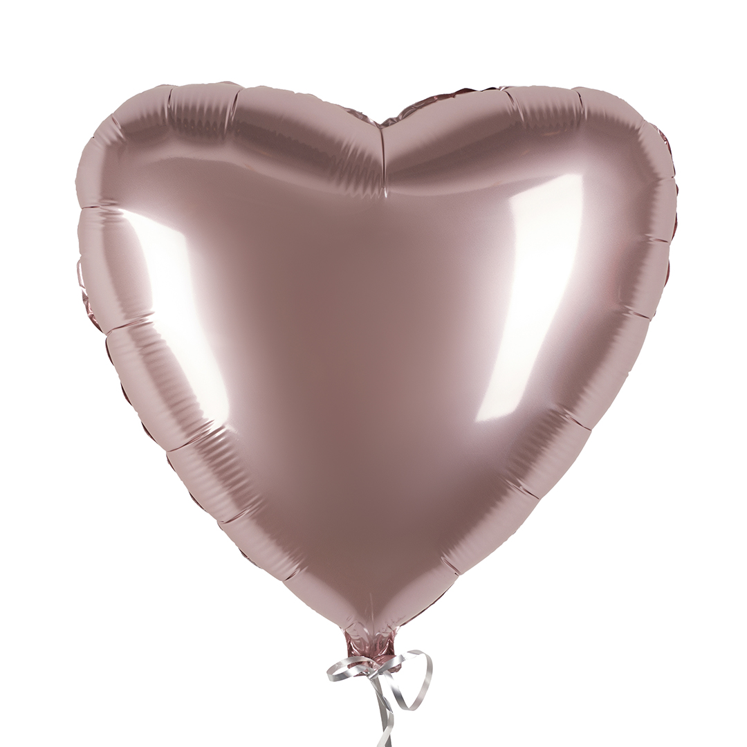 Шар (18''/46 см) Сердце, Грибной, Сатин, 1 шт.