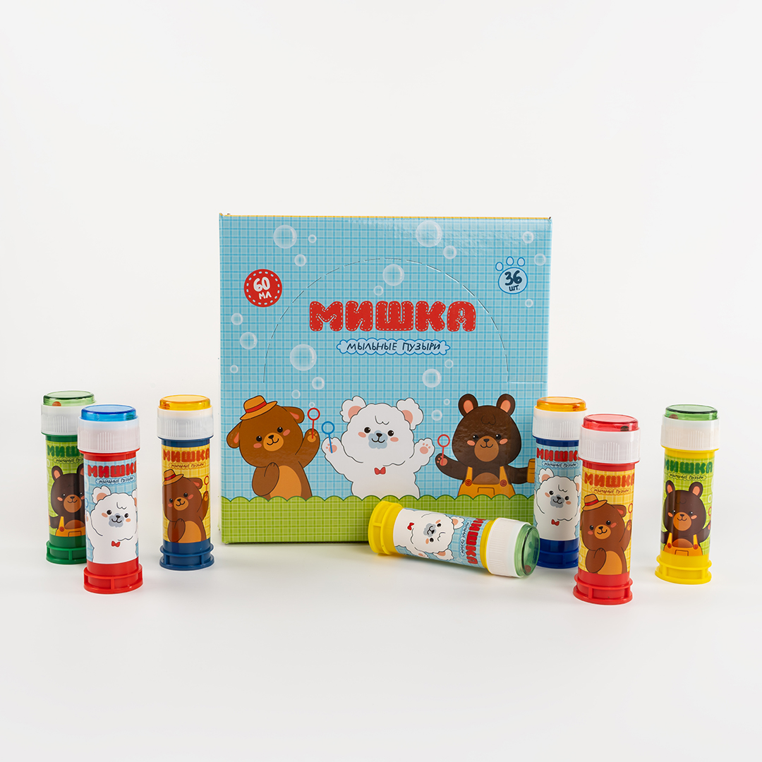 Мыльные пузыри Любимый мишка, 60 мл. 36 шт.