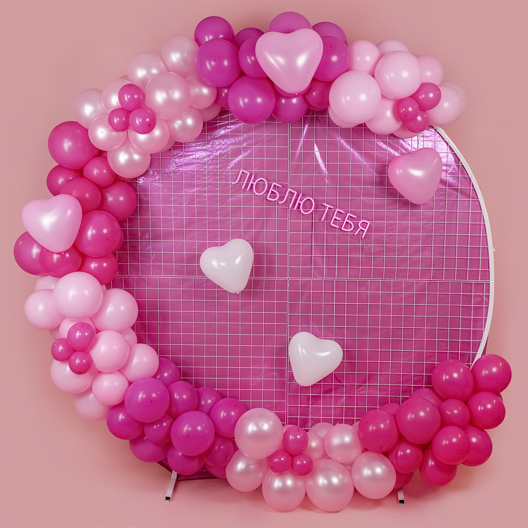 Шар (10''/25 см) Сердце, Белый, пастель, 100 шт.