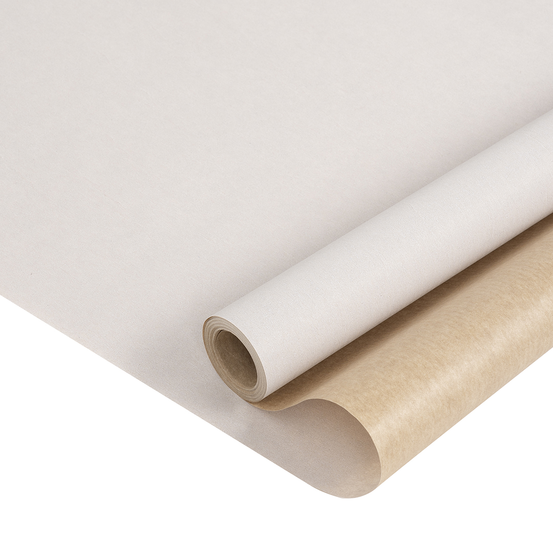 Упаковочная бумага, Крафт 40гр (0,68*10 м) Белый, 1 шт.