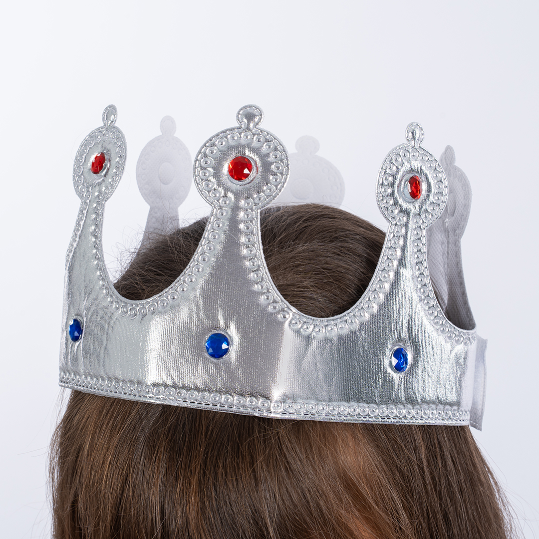 Корона тканевая, Милорд, Серебро, 1 шт. 