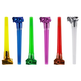 Карнавальные язычки гудки, Шумчики, Ассорти, 11 см, 6 шт. в упак. 