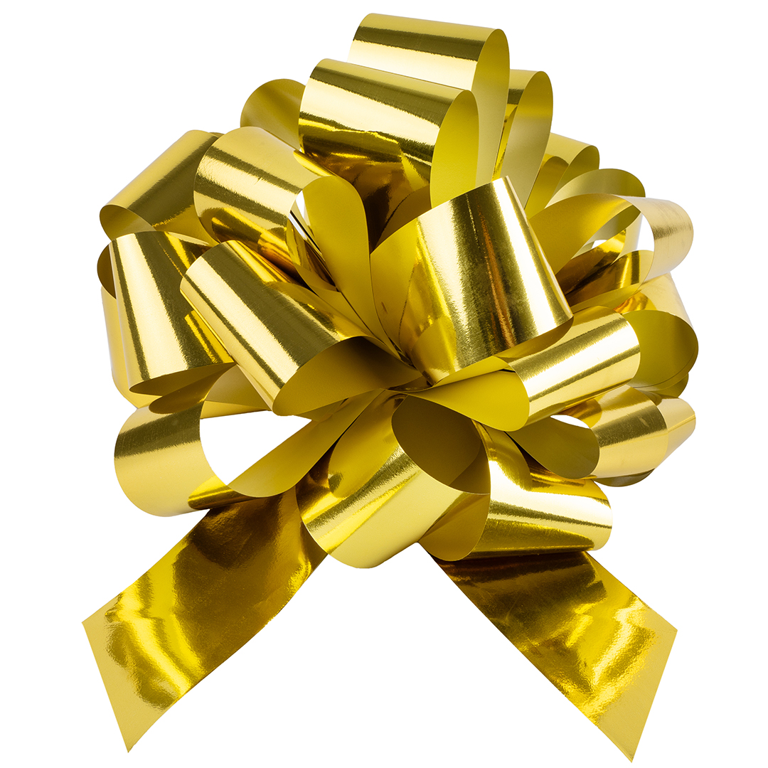 Бант Шар, Золото, Металлик, 36 см, 1 шт. в упак. 
