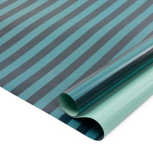 Упаковочная бумага 80гр (0,7*1 м) Полоски, Зеленый, 2 ст, 10 шт.