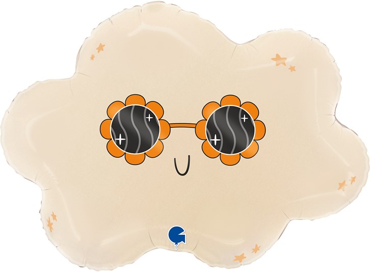 Шар (24''/61 см) Фигура, Стильное облако, 1 шт. в уп.