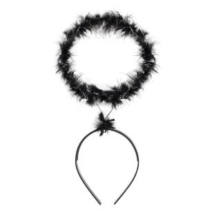 Ободок, Ангел, Черный, 1 шт. 