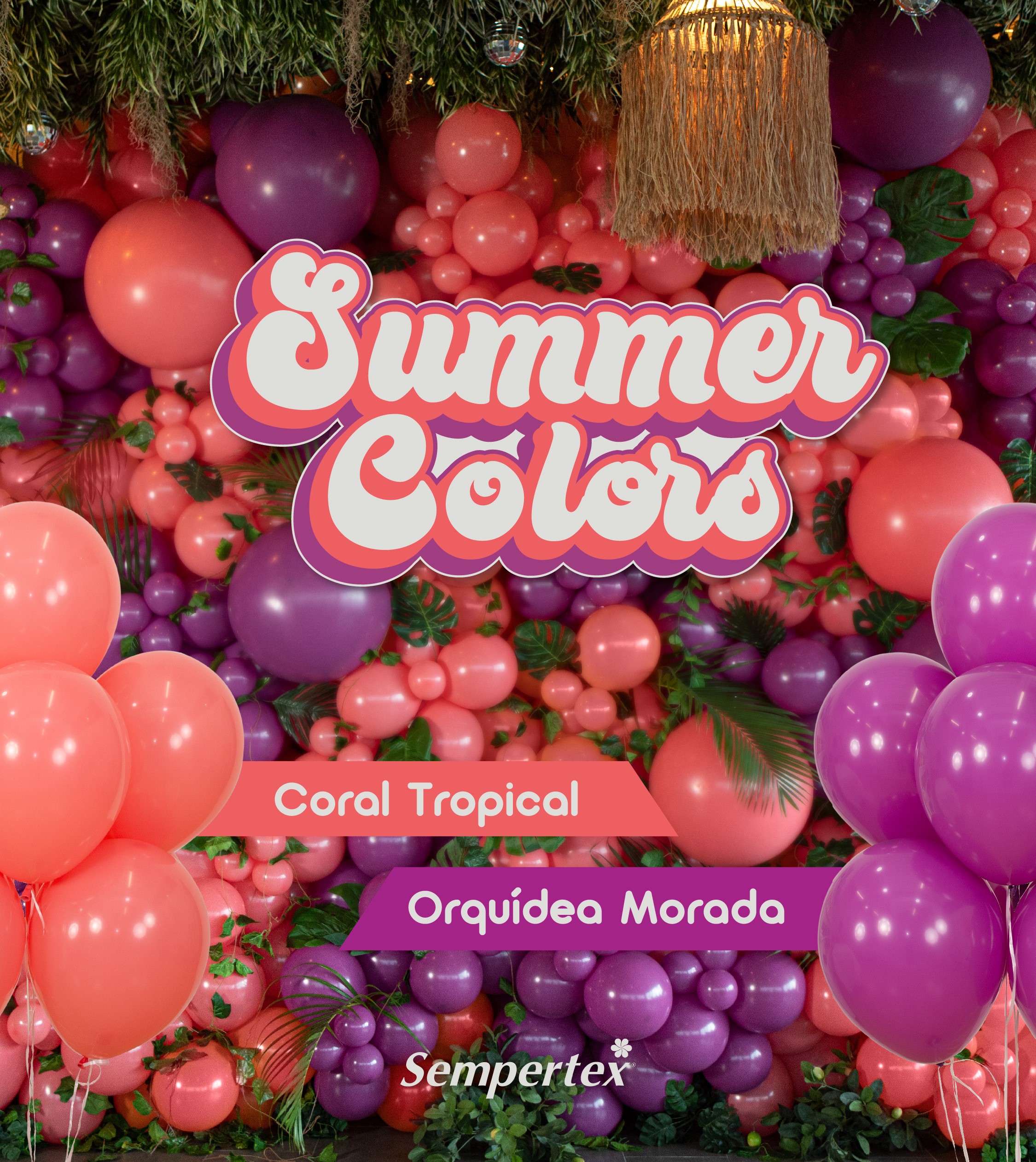 Шар (18''/46 см), Тропический коралл (059), пастель, 25 шт.