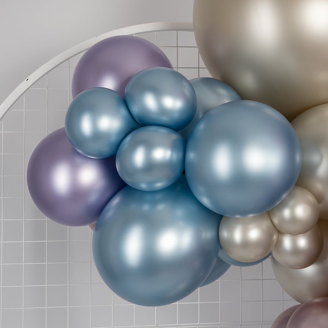 Шар (12''/30 см), Арктический голубой (839), шелк, 12 шт.