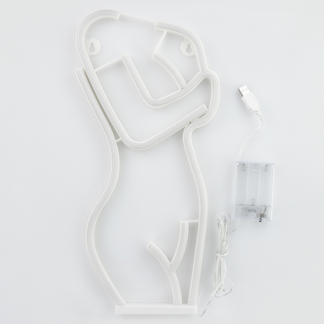 Световая фигура Девушка, 19,5*40 см. Розовый, 1 шт.