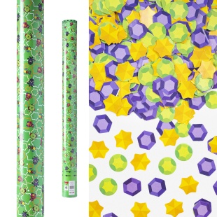 Пневмохлопушка (24/60 см), Game Party, Кристаллы бумага, Ассорти, 1 шт.