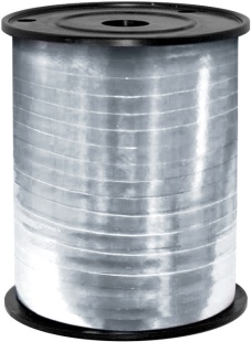 Лента полипропиленовая (0,5 см*250 м) Серебро, Металлик, 1 шт.