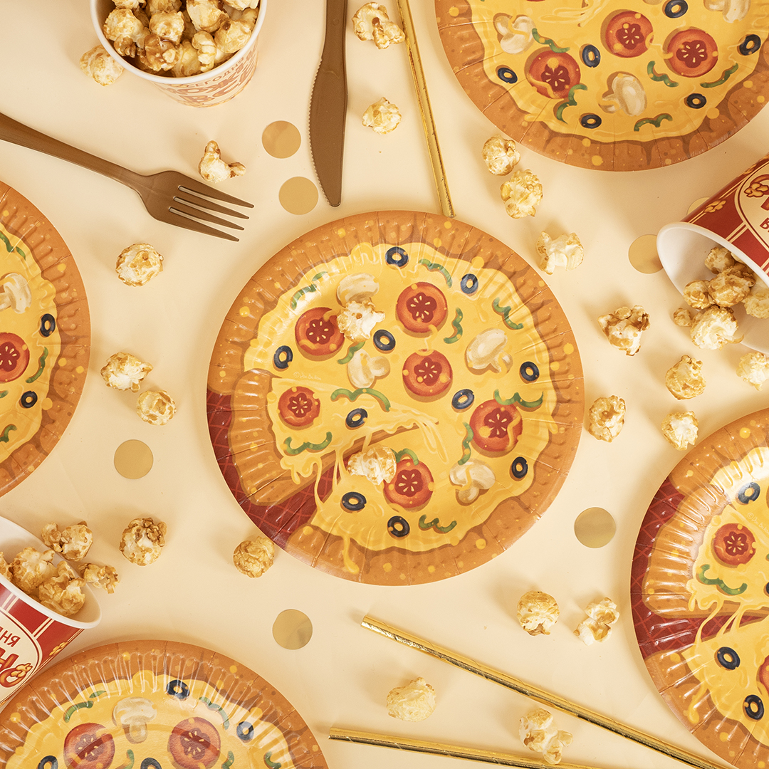 Тарелки (7''/18 см) Фастфуд, 6 шт.