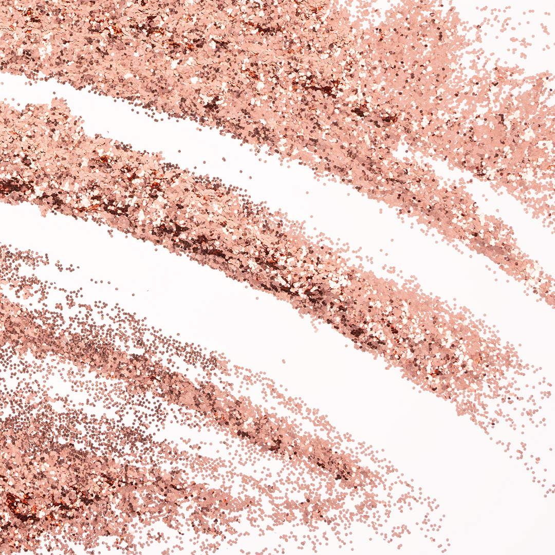 Конфетти фольга Шестиугольники, Розовое Золото, Металлик, 0,1 см, 90 г.