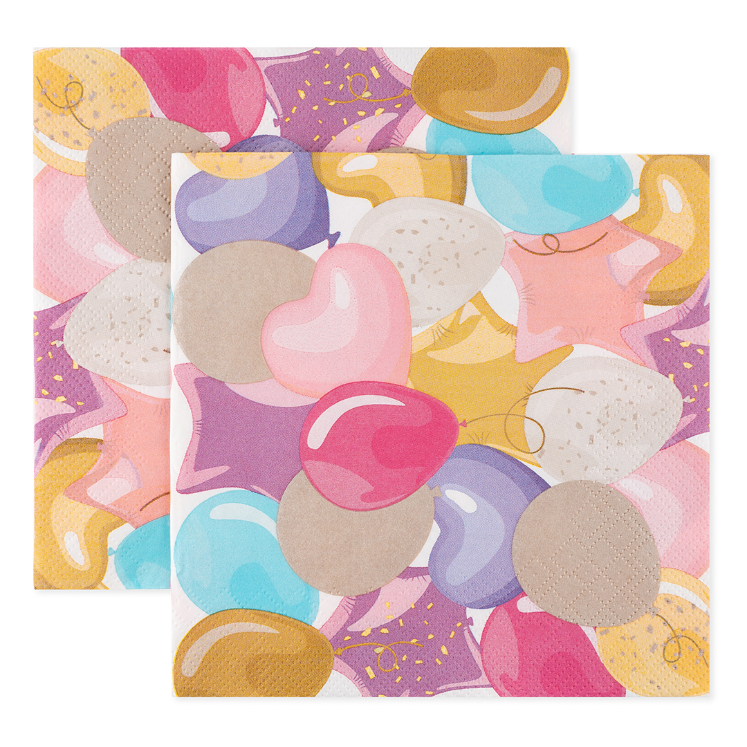 Сервировочные салфетки, Праздничные шарики, 33*33 см, 20 шт.