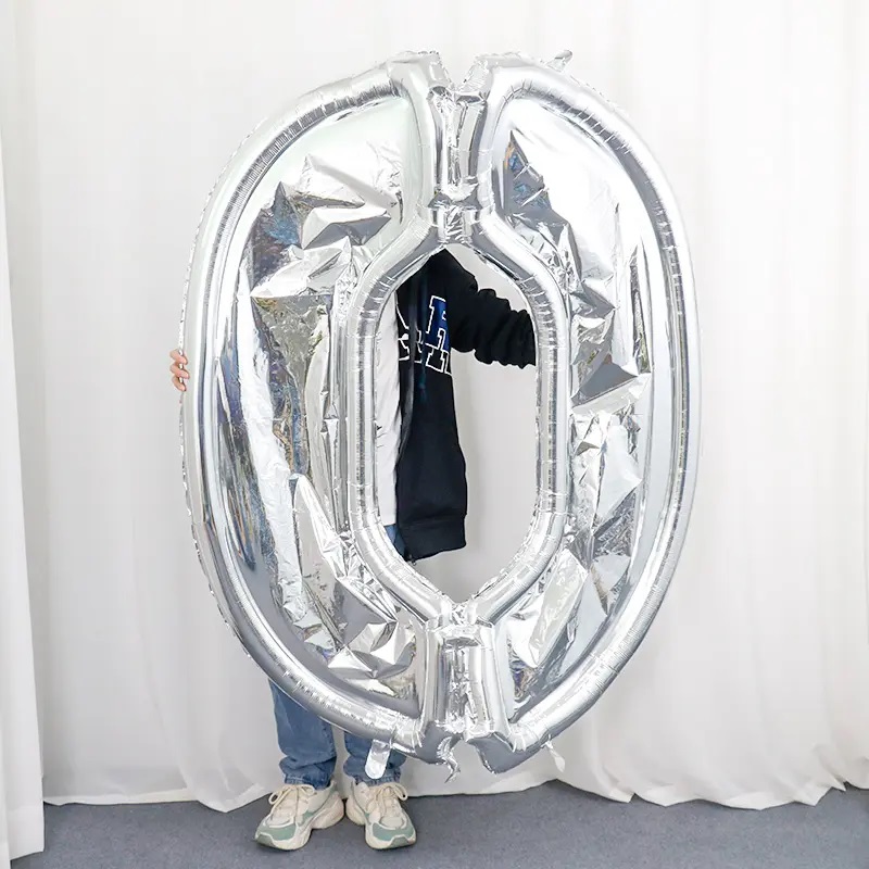 Шар (65''/165 см) Цифра, 0 Каркасная, 1 шт. в уп.