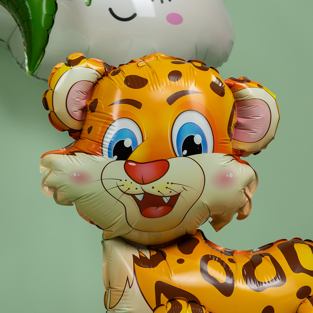 Шар (24''/61 см) Фигура 3D, Леопард, 1 шт. в уп.