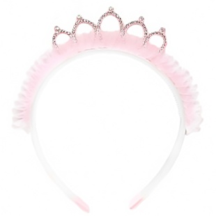 Ободок, Воздушная диадема, Розовый, 1 шт. 