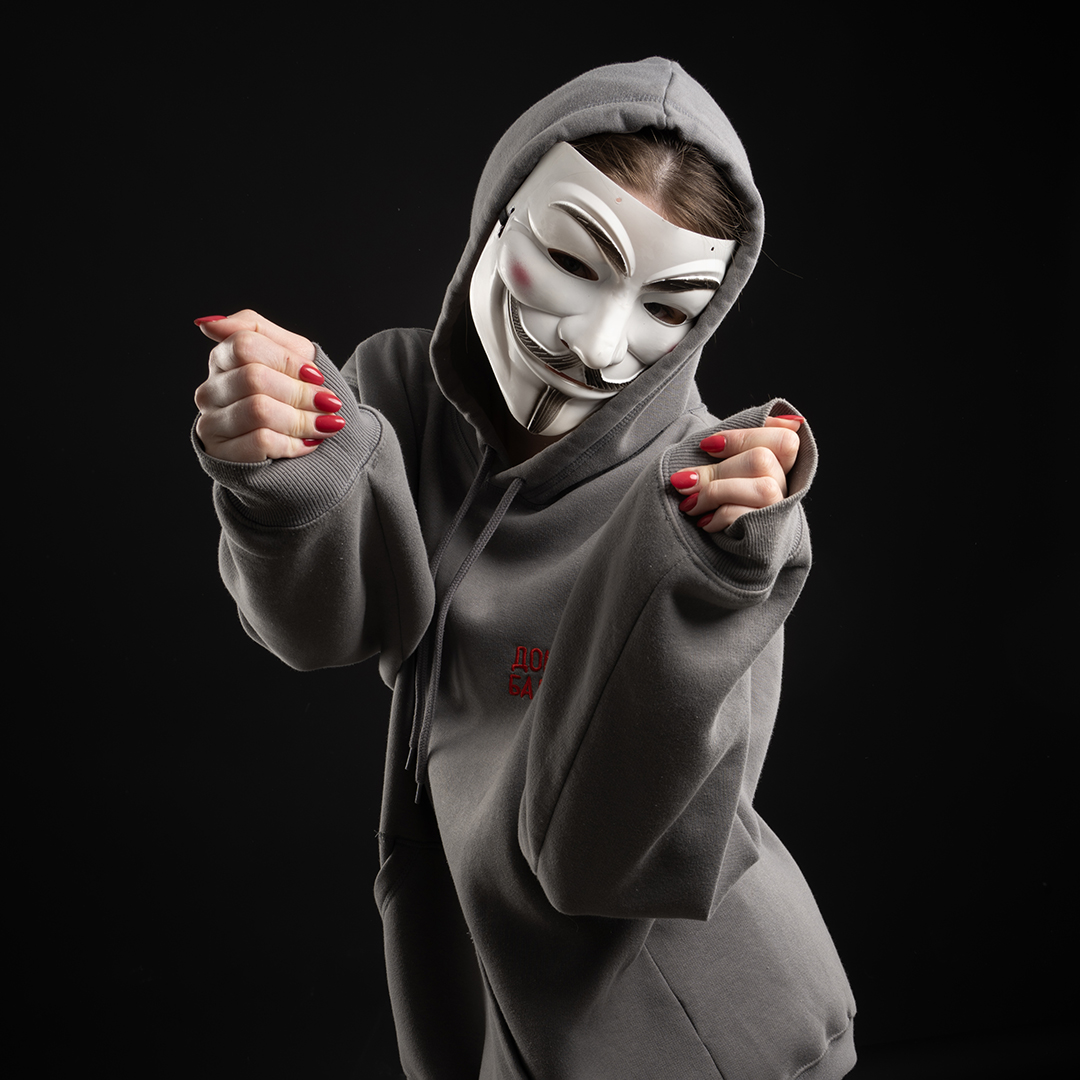 Карнавальная маска, Аноним, Белый, 20*17 см, 1 шт. 