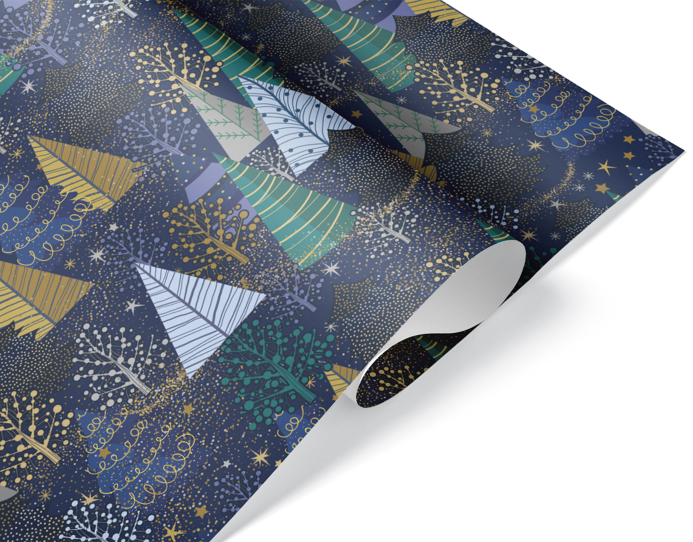 Упаковочная бумага (0,7*1 м) Сказочный лес, 1 шт.