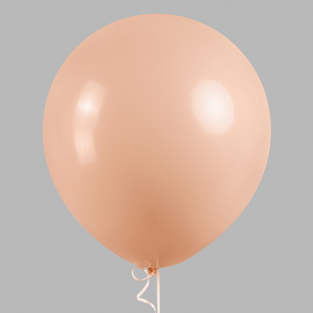 Шар (18''/46 см), Персиковый, пастель, 10 шт.