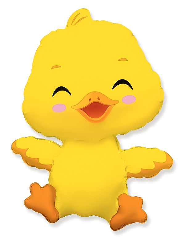 Шар (13''/33 см) Мини-фигура, Маленький утенок, 1 шт.