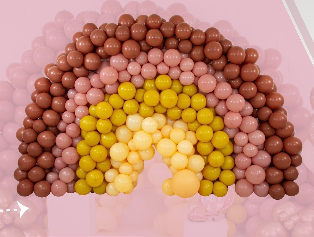 Шар (12''/30 см), Розовое дерево (010), пастель, 12 шт.