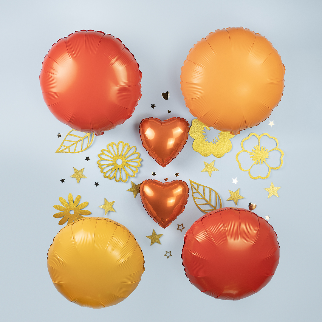 Шар (18''/46 см) Круг, Горчичный, Сатин, 1 шт.