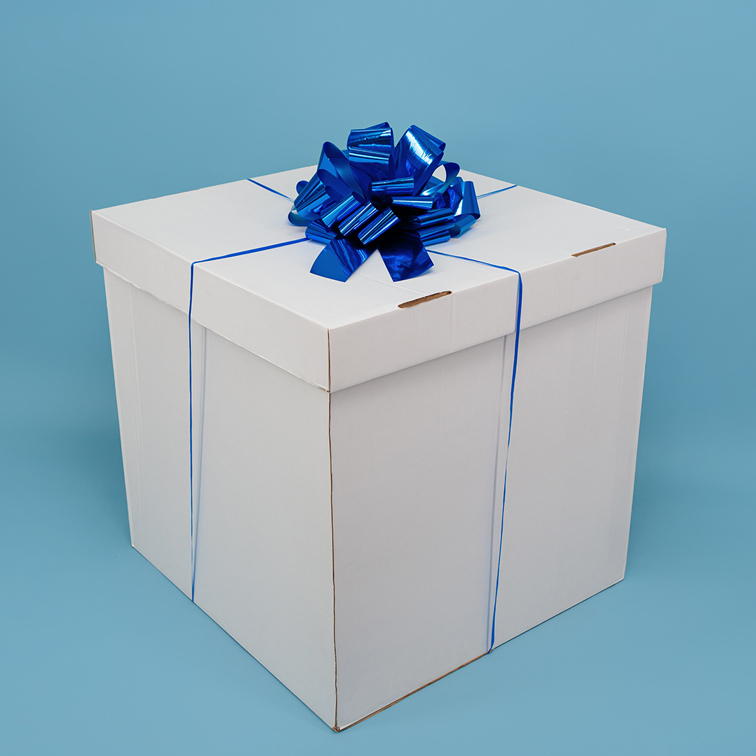 Бант Шар, Синий, Металлик, 36 см, 1 шт. в упак. 