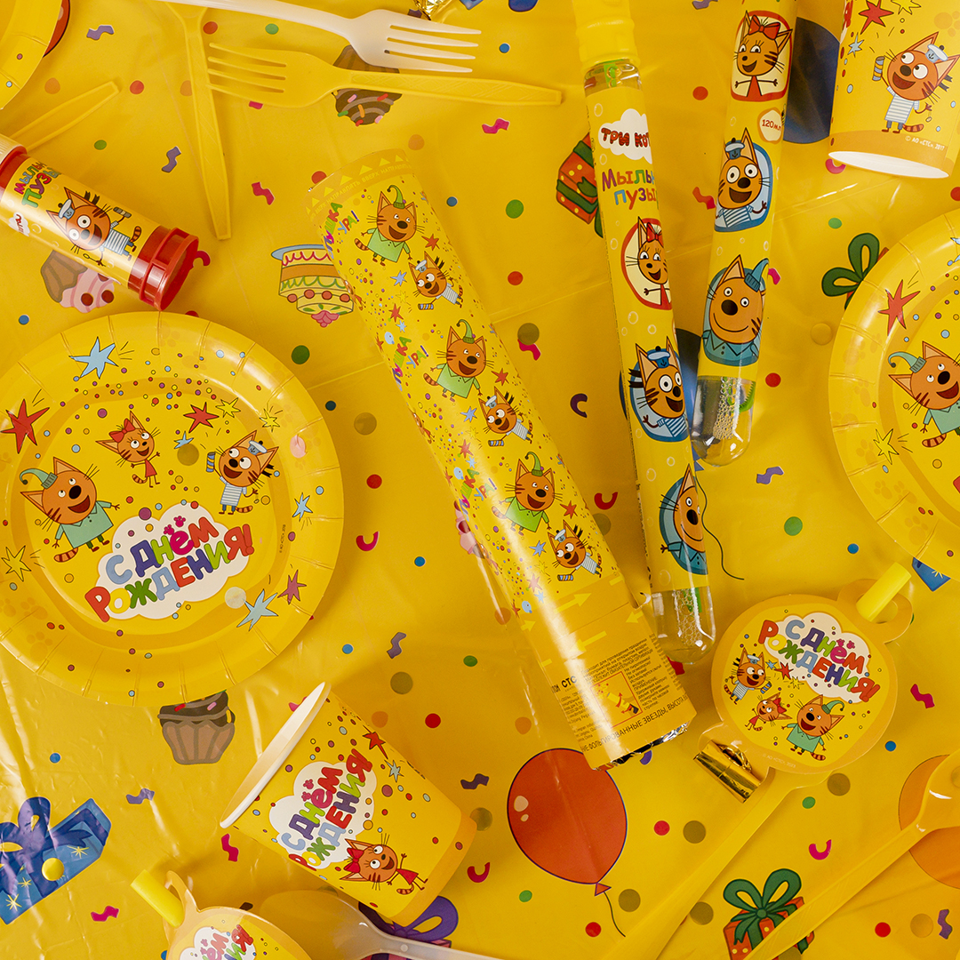 Мыльные пузыри Меч, Три Кота, 120 мл. 24 шт.