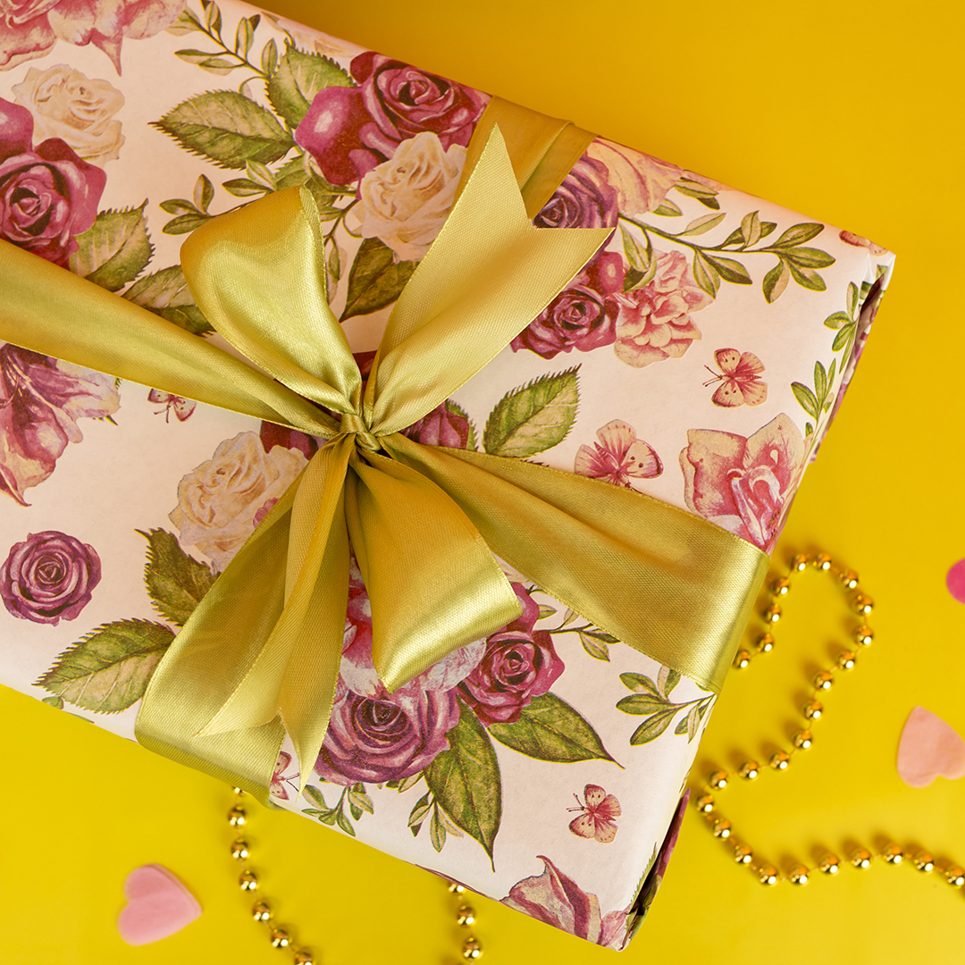 Лента атласная (2,5 см*22,85 м) Авокадо, 1 шт.