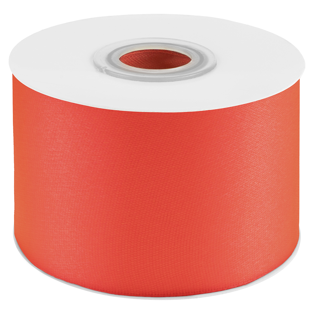 Лента атласная (5 см*22,85 м) Коралл, 1 шт.