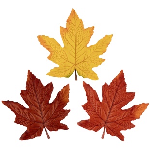 Листья клена, искусственные, Ассорти, 12*14 см, 10 шт. в упак. 