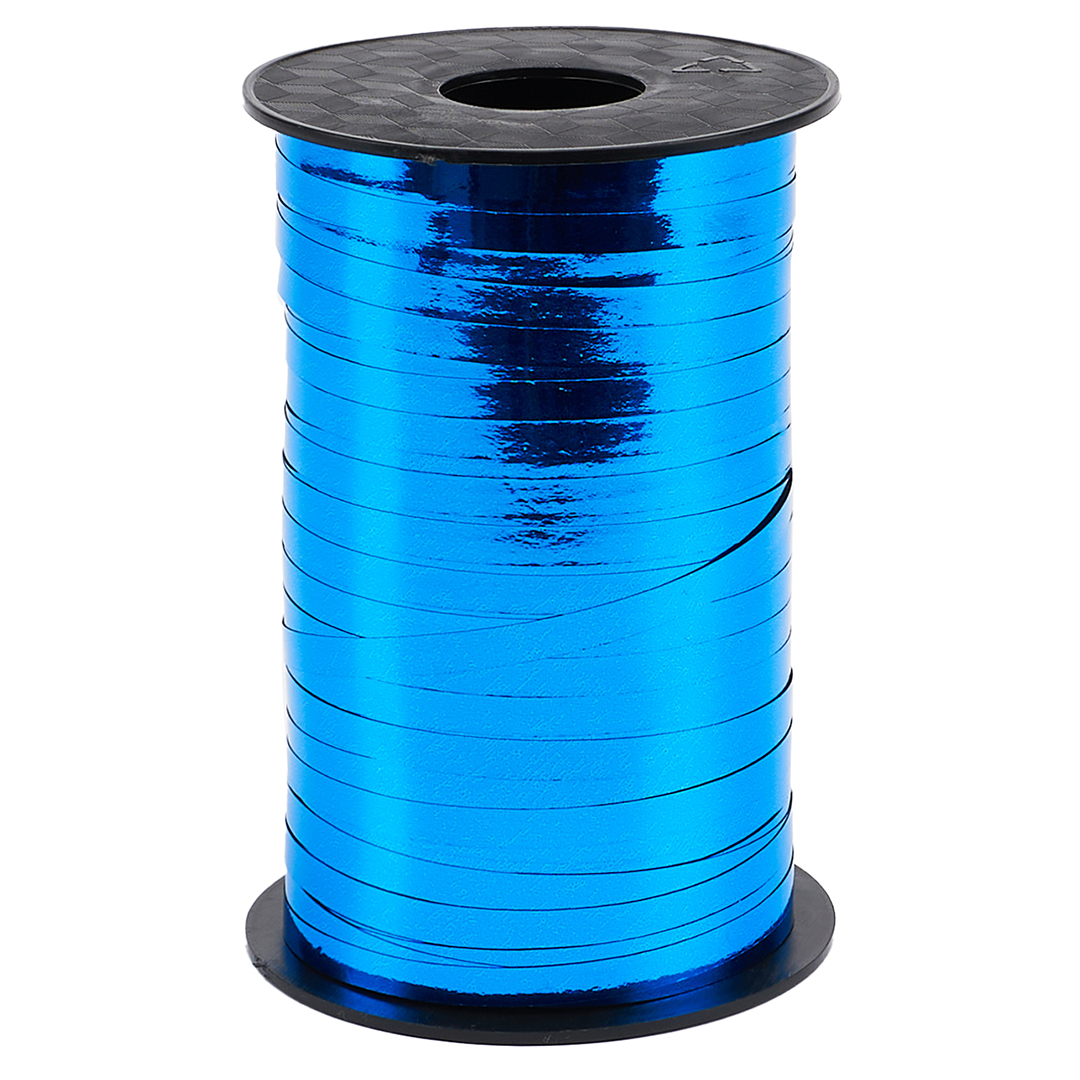 Лента полипропиленовая (0,5 см*250 м) Синий, Металлик, 1 шт.