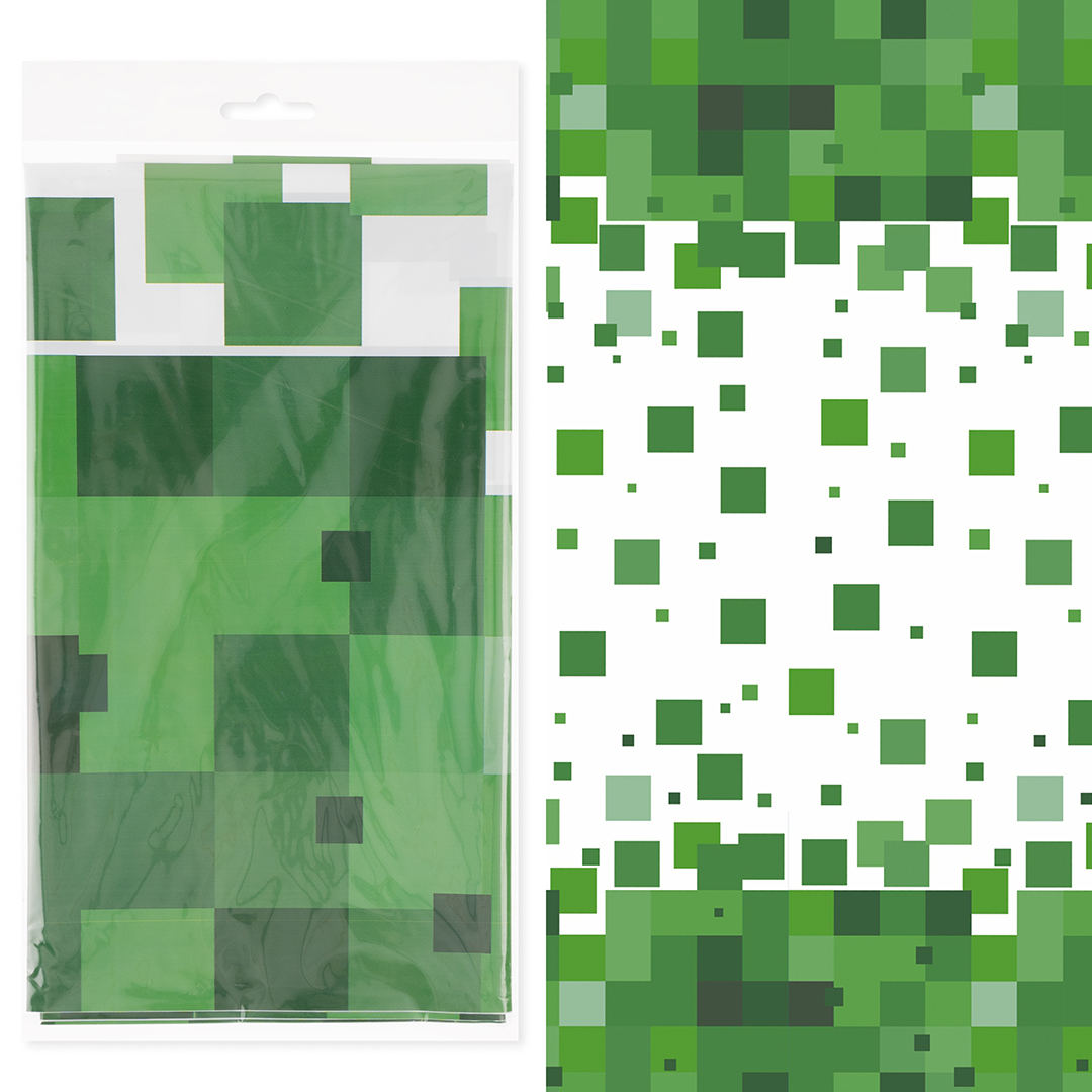 Скатерть одноразовая, Пиксели, 120*180 см, 1 шт.