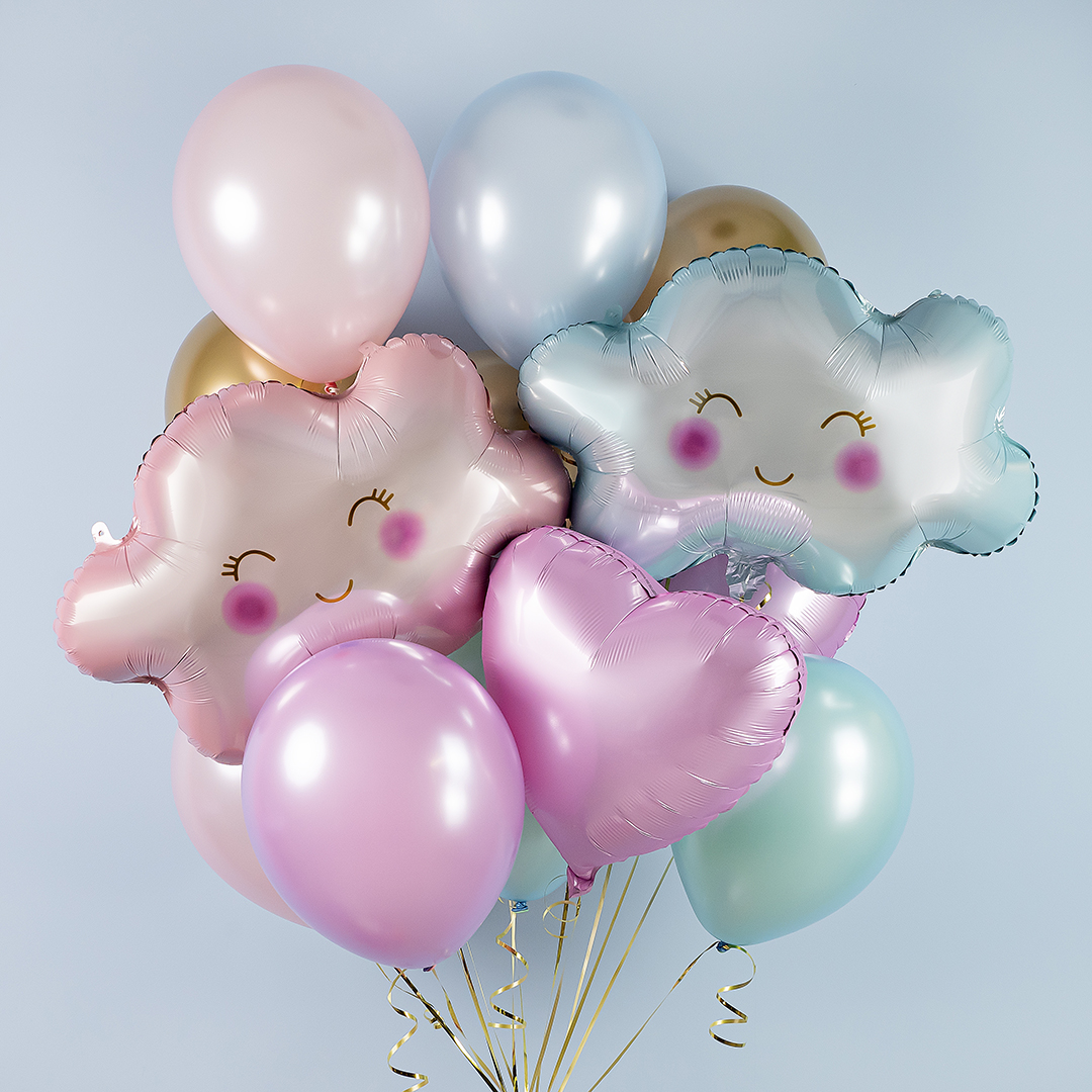 Шар (28''/71 см) Фигура, Маленькое облако, Голубой, 1 шт.