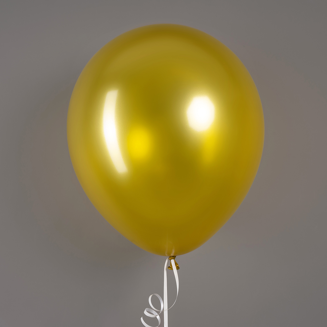 Шар (12''/30 см), Золото, металлик, 100 шт.